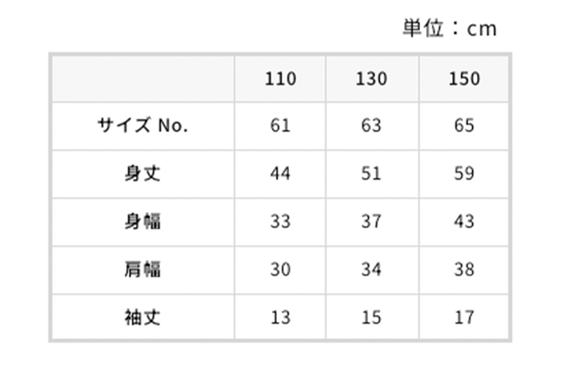 キッズちんかわT サイズ詳細 1